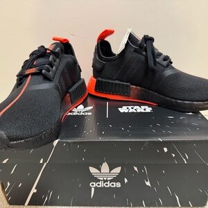 Adidas Star Wars NMD R1 J Darth Vader Black and Red Sneakers Size 7 NWT